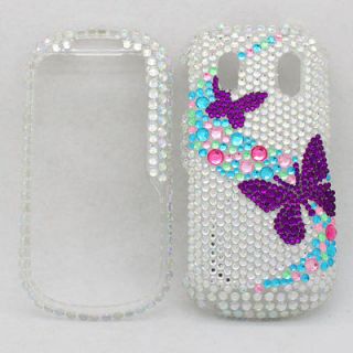   Purple Butterfly Hard Case Cover For Samsung Intensity II 2 U460