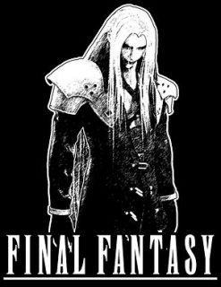 sephiroth t shirt final fantasy video game shirt
