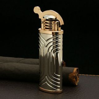 YIBAO antique style cigarette butane gas lighter chrome #8010B