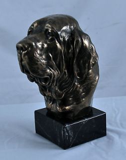 Fila Brasileiro on marble statue figurine Cold Cast Bronze ART DOG