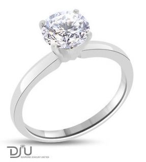 01 ct d si2 round diamond solitaire ring 14k