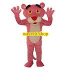 Cute naughty Pink Panther cartoon mascot clothing