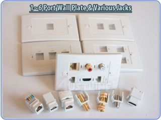 note 1 port 2 port 3 port 4 port 6 port wall plate hdmi wall plate rca 