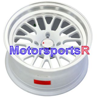 16 16x8 XXR 531 White Wheels Rims Deep Dish Lip Stance 93 97 Honda 