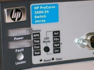 HP ProCurve 3500 24 Port Managed Network Switch J9470A