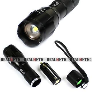 Mode Zoomable 1800 Lumens LED Flashlight Torch Cree XML T6 1800LM