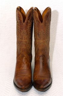 1883 by Lucchese Mens N8800 54 Boots in Peanut Burnished Leather Sz 