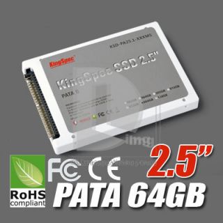 64GB Kingspec 2.5 4CH PATA BCH IDE 44 PIN MLC SSD Sold State Drive 