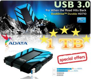   710 USB 3 0 2 0 Water Shock Proof 2 5 External Hard Drive HDD