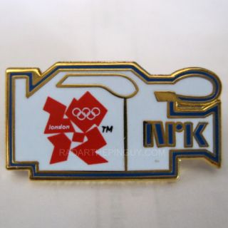 2012 London Olympic NRK Norwegian TV Media Pin