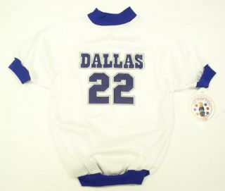 Dallas Football Jersey for Dogs White Number 22