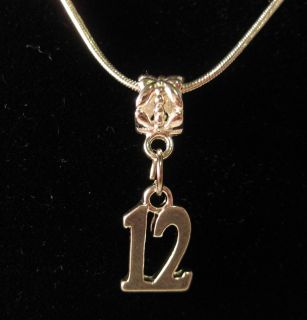 N36 Number Twelve Necklace Hunger Games District 925 Sterling Silver 