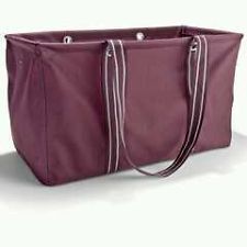 New 31 Thirty One Large Utility Tote Spirit Maroon Design Carry All 