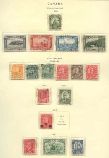 Canada Used 1930 to 1932 Nearly Complete 17 Stamps No 1932 Die I 1BK37 