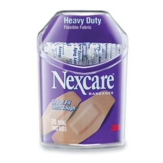 30x Nexcare Heavy Duty Flexible Fabric Latex Free Bandages 3M