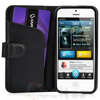   CAPDASE Sider Leather Wallet Folder Flip Case Cover Case For iPhone 5
