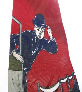   Chaplin Hollywood Film Novelty Neck Tie Mens Necktie Long Tall 61