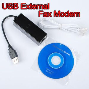 New USB 56K Voice Fax Data External V 90 V 92 Modem