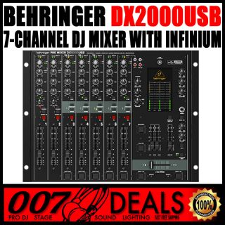 Behringer DX2000USB 7 Channel DJ Mixer with USB Interface Pro DJ Club 