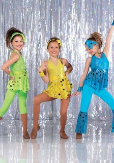 Wish Come True Hello Turquoise Dance Costume Child Medium
