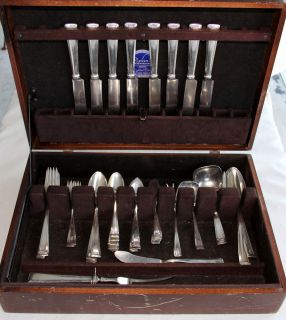 Wallace Sterling Silver pattern Cabot late 1930s   55 pieces   Free 