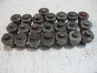   Ironworker Round Punches 22 Dies Lot American Punch w A Whitney
