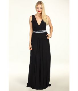 Nicole Miller Evening Gown With Sequin Inset Band    