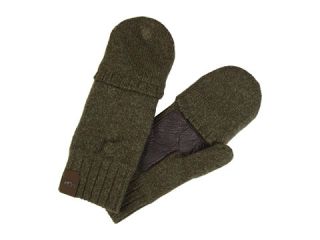ugg fingerless flip mitt glove w leather palm $ 51