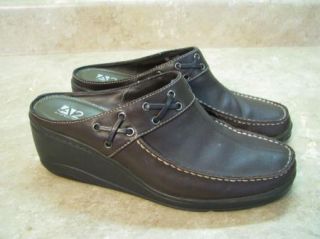 A2 Aerosoles Dark Brown Clogs Mules Shoes Level 2 Super Cute Sz 6 1 2 