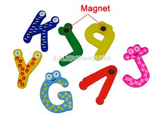   26 Letters Fridge Magnet Baby / Child Toy A Z ABC Educational Alphabet