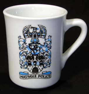 Vintage Matsqui Police British Columbia Coffee Mug Cup