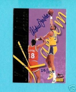 Kareem Abdul Jabbar 1995 Signature Rookies Autograph