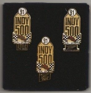 Pin Set 1991 Indianapolis 500 ABC Sports Miller Beer Sponsors 