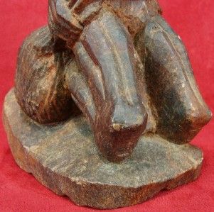 Antique African Soapstone Zulu Warrior Figurine Zimbabwean Matabele 