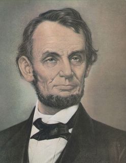 Samuel Patrick Print Portrait President Abraham Lincoln