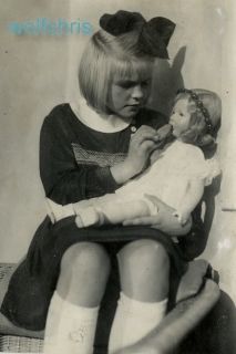 Orig Foto Abzug Reprint Mädchen Käthe Kruse Puppe