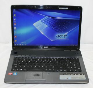 Acer Aspire 7540 1284 17 3 3GB Ram 320 GB Windows 7 Laptop Notebook AS 