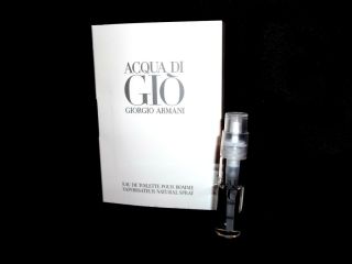 Acqua Di Gio 1 5 ml 0 05fl oz Spray Sample by Giorgio Armani Perfect 
