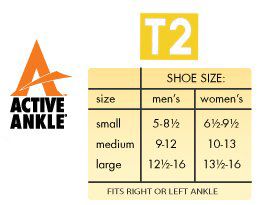the active ankle t2 ankle brace information the active ankle t2 was 