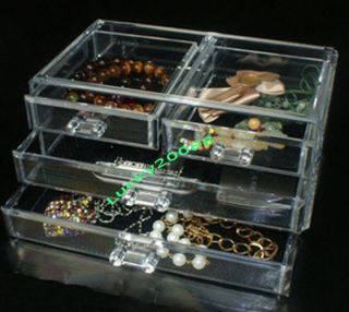 Acrylic Cosmetic Organizer Makeup Case Drawer Jewelry Storage Cube 