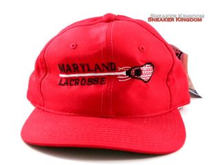 Vintage The Game Maryland Lacrosse Red Snapback Hat Men