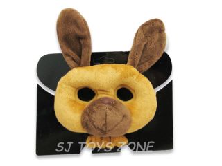 Soft Plush Animal Mask Kids Costume Dress Up Party Gift Toy Kangaroo 