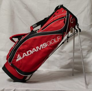 new adams hornet golf stand bag red