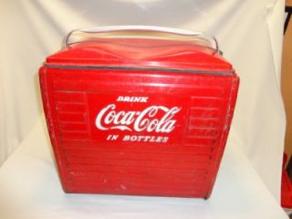 vintage coca cola coke cooler made by acton mfg co