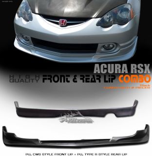 2002 2004 Acura RSX DC5 CW CWS Style PU Front Rear Bumper Lip Spoiler 