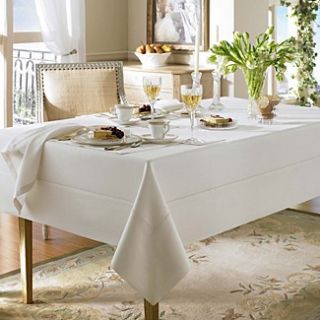 WATERFORD ADDISON White Tablecloth 70 x 104