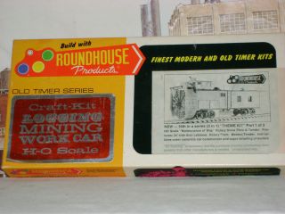 Roundhouse MDC Rotary Snow Plow and Tender Kit HO Scale Train Mint 