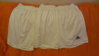 Pair of Adidas Soccer Shorts XL White