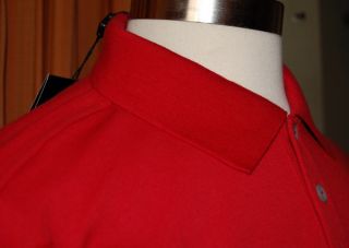 Adidas ClimaLite Arrowhead Red Golf Polo Shirt Mens LG