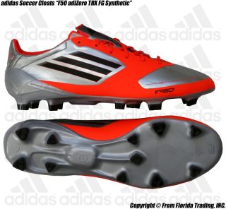 Adidas Soccer Cleats F50 Adizero TRX FG Synthetic 8 26cm Metallic 